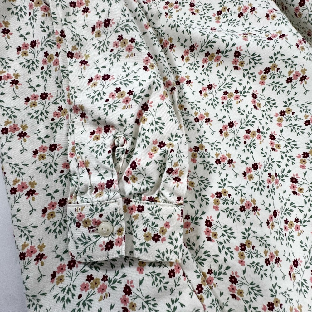 Hope & Henry Cream Floral Peter Pan Collar Dress 6 Organic Cotton - Picture 12 of 13